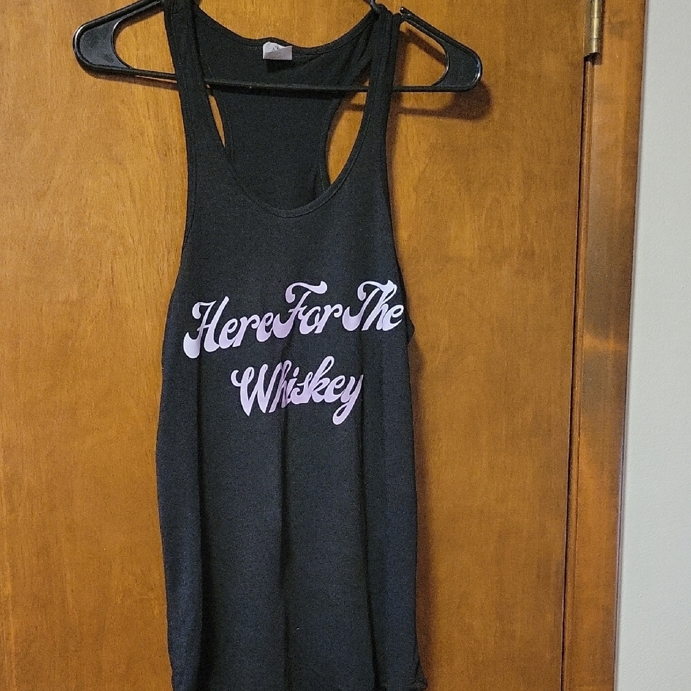 "Here For The Whiskey"  Hillside Outlaws Graphic Tank Top NWOT Womens M